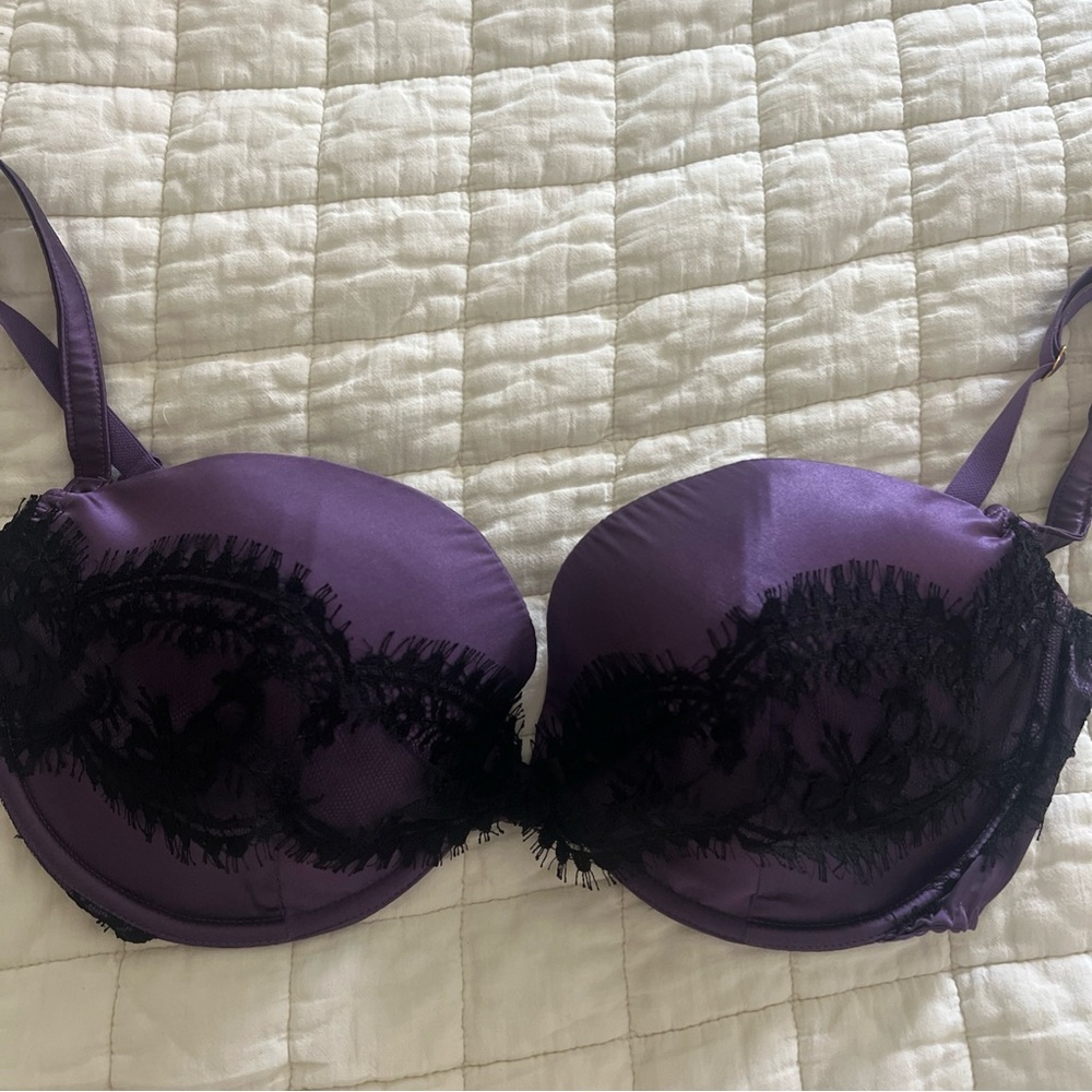 Agent provocateur stephanee bra Purple Lace-Accent silk blend 36DDD